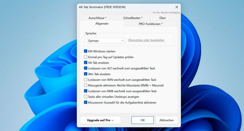 „Alt-Tab-Manager“ stellt eine erweiterte Alternative zur standardmäßigen Alt-Tab-Funktion von Windows dar und erleichtert die effiziente Verwaltung geöffneter Anwendungen durch eine intuitive Bedienoberfläche und zahlreiche Konfigurationsmöglichkeiten.(Bild:  Thomas Joos)