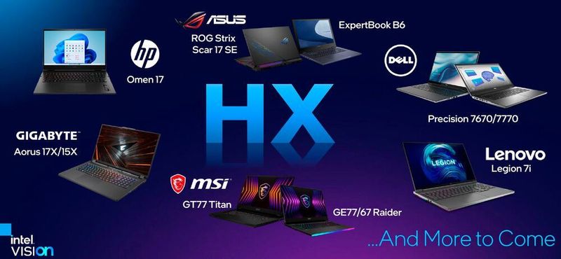 Zu den kommenden Mobilrechnern mit Alder Lake HX zählen High-End-Gaming-Notebooks und mobile Workstations. (Intel)