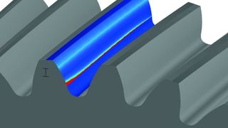 Mit Modul ZA32 von Kisssoft lässt sich das Risiko von Graufleckigkeit (Micropitting) berechnen. (Bild: Kisssoft)