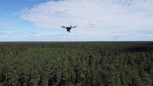 A first technology demonstrator has already been successfully tested. It can precisely detect a radioactive source to within a few meters in only a few minutes.(Copyright: Fraunhofer FKIE)