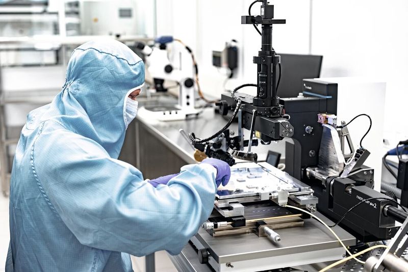 Cleanroom en ISO 5 pour le médical chez MPS Micro Precision Systems. (Source : Copyright | Sébastien Deloy Studio Photo SPPJ ©)
