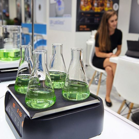 1 In Hall 4.1, various exhibitors from the laboratory and analytical technology sectors will also be showing their innovations. 1 In Hall 4.1, various exhibitors from the laboratory and analytical technology sectors will also be showing their innovations.