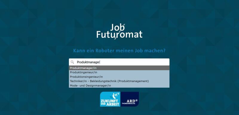 Der Job-Futuromat bietet fast 4.000 verschiedene Berufsbezeichnungen an. Auch der Autor dieses Beitrags findet hier seinen Jobtitel: 