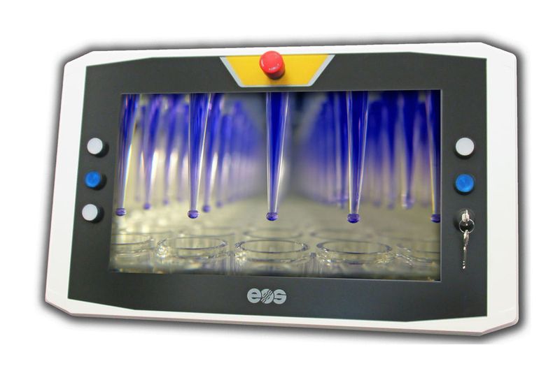 Kundenspezifischer 21,5 Zoll-Monitor von Distec für EOS 3D-Drucksystem. (Distec )