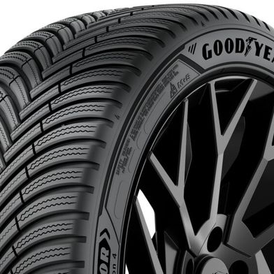 Optisch unterscheidet sich der Goodyear Vector All Season 4 kaum von anderen Ganzjahresreifen – offensichtlich kommt man bei gleichen Anforderungen zwangsläufig zu gleichen Ergebnissen. (Bild: Goodyear)