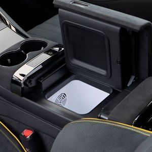 Luxuriös: Das Fach zwischen den Vordersitzen lässt sich bis auf minus fünf Grad runterkühlen.(Bild:  Denza)