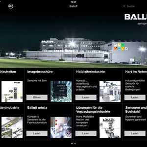 Über die App können sämtliche Produkte gesucht und Broschüren des Unternehmens heruntergeladen werden.