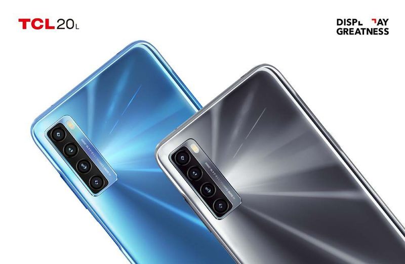 Während das TCL 20L+ mit 6 GB RAM und einem 256 GB großen internen Speicher ausgestattet wurde, kommt das TCL 20L mit 4 GB Arbeits- und 128 GB internem Speicher auf den Markt. (TCL)