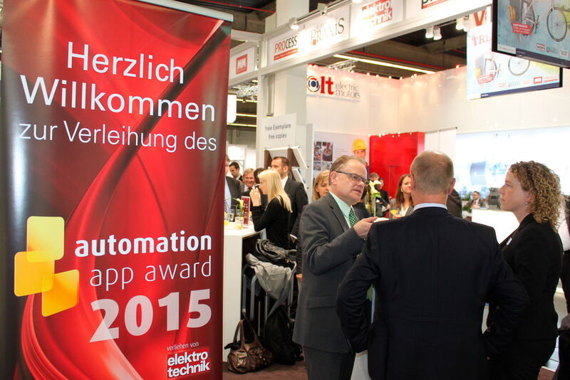 Unter allen neun Shortlist-Platzierten wurden am 25. November 2015 auf der SPS IPC Drives in Nürnberg die drei besten Automatisierungs-Apps mit dem automation app award von elektrotechnik gekürt. (elektrotechnik)