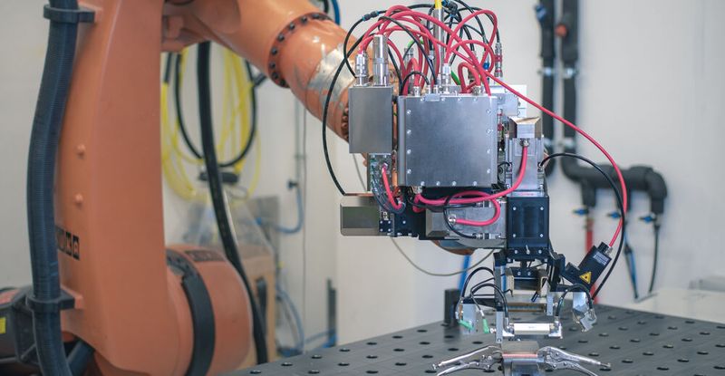 Scansonic setzt in seinen Baugruppen für die robotergestützte Laserbearbeitung auf Roboflex-Sonderleitungen von Helukabel. Scansonic setzt in seinen Baugruppen für die robotergestützte Laserbearbeitung auf Roboflex-Sonderleitungen von Helukabel.