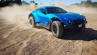 Der G-Tec X-Road von Laffite ist eine Mischung aus Dünenbuggy und Sportwagen. (Laffite/Olivier Pojzman)
