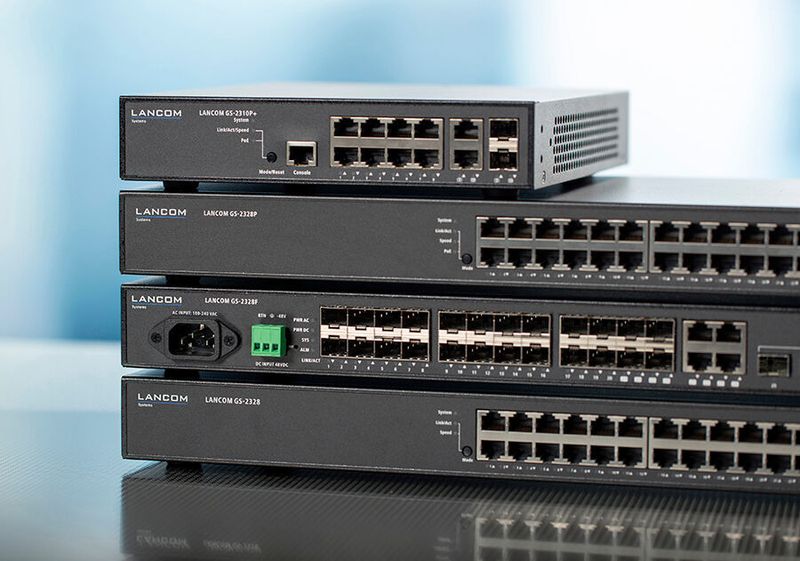 Lancom GS-2310P+: Kompakter, lautloser, Fully Managed Switch für die intelligente Vernetzung von Geschäftsräumen und zur Unterverteilung in Filialinfrastrukturen.  (Lancom Systems)