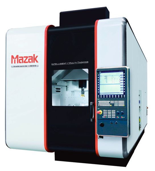 Die Variaxis i-600 mit Siemens-Steuerung ist ausgelegt für hohe Bearbeitungsgeschwindigkeit und -präzision sowie einfache Bedienung. (Bild: Mazak)