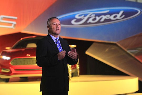 Paul  Mascarenas, Chief Technical Officer Forschungschef der Ford Motor Company, führt in das Design ein. (Ford)
