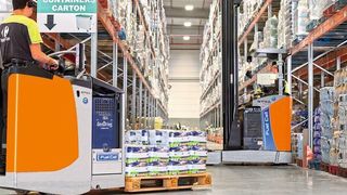 Während die Brennstoffzellentechnologie in der Automobil- und Nutzfahrzeugbranche gerade erst beginnt, Fuß zu fassen, hat Still 2019 für Carrefour in Frankreich insgesamt 137 Lagertechnikfahrzeuge mit Brennstoffzellenantrieb ausgestattet. (Still)