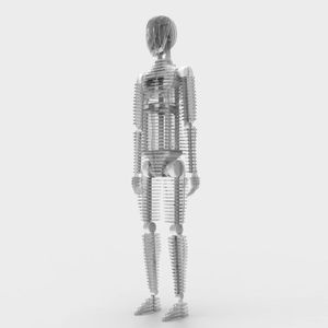 In die Sensorik-Dummypuppe können unterschiedliche Sensoren eingebaut werden. (Bild:  THK)