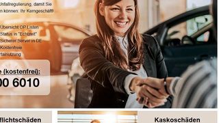 Mit wenigen Klicks kann der Nutzer auf dem Advocar-Portal einen Schaden anlegen und melden.  (Bild: Advocar)