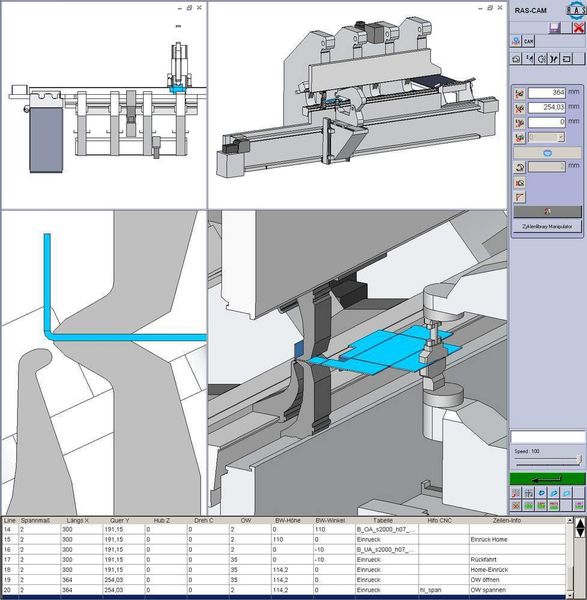 Bild 1: Hinter dem Mini-Bend-Center steckt ein leistungsfähiges Programmiersystem mit dem selbst komplexe Biegeteile in weniger als 30 min programmiert werden können; das CAM-System basiert auf einer 3D-Plattform. (Archiv: Vogel Business Media)