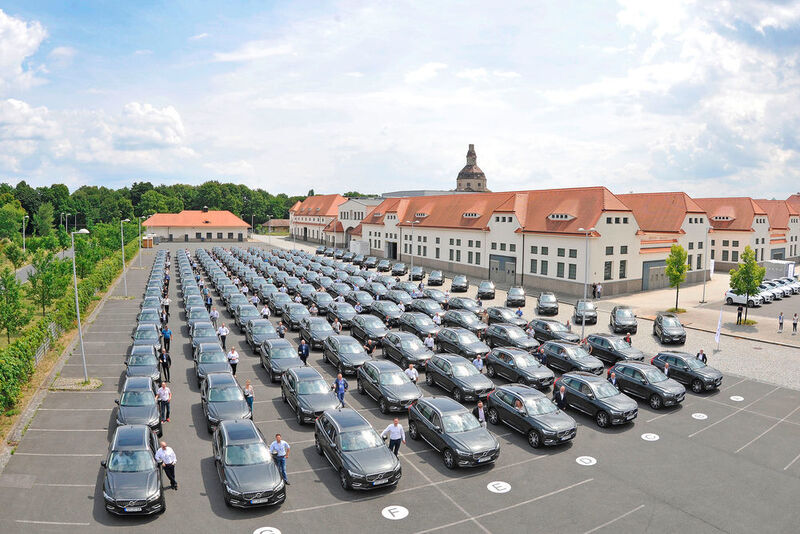 Die Presse- und Händlerpräsentation des neuen Volvo XC60 fand in Dresden statt. Das Highlight des Events war eine Sternfahrt der besonderen Art. (Meinelt)