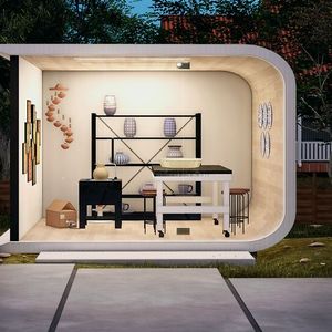 Von anderen 3D-Bauunternehmen grenzen sich die Kalifornier durch das verwendete Baumaterial ab: Das Unternehmen verwendet hauptsächlich recycelten Kunststoff.(Bild:  Azure Printed Homes)