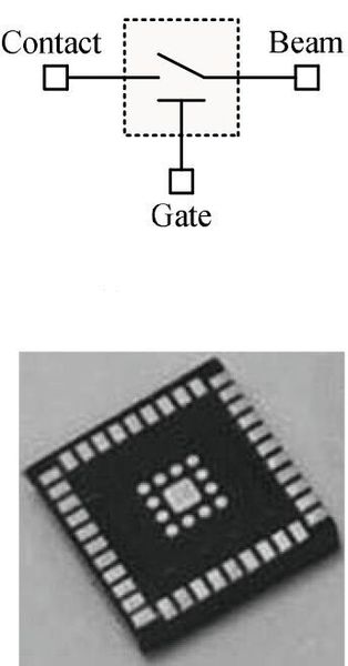Bild 2:  Einzelner Kanal (oben) und fertiger Chip mit mehreren Kanälen. (Menlo Micro)