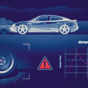 Die von Sensoren aufgezeichneten Daten nutzen die Algorithmen, um daraus den Verschleiß zu berechnen.(Bild:  Porsche)