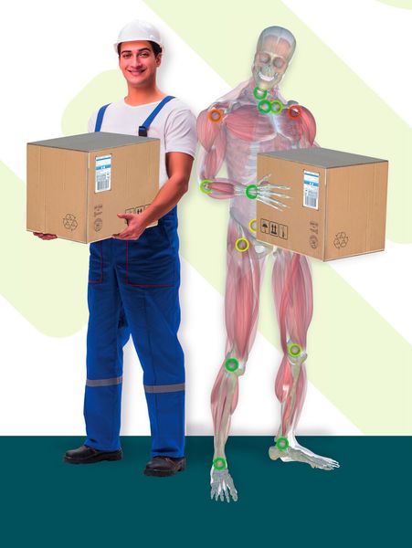 Mit der Computermyographie steht ein Instrument zur Bewertung von Arbeitsplätzen im Hinblick auf Ergonomie und Prozessiffizienz zur Verfügung. (Bild: Predimo)