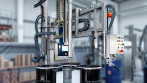 Palettenfüllanlage Elementra 26 für hochviskose Medien (Bild: Feige)