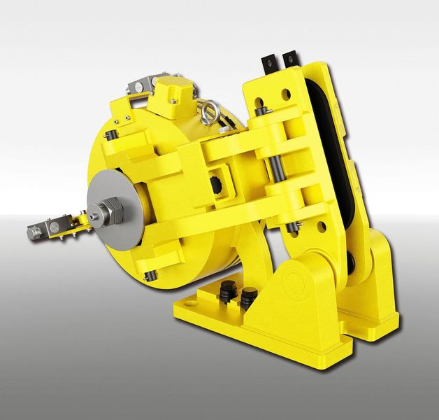 The new electromagnetic disc brakes in Ringspann's DA series are compact units that, aside from the applied electrical current, require no external operating fluid, no additional power units, and no hose connections prone to leakage. (Image:Ring Tension)