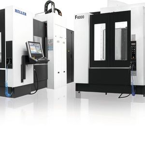 Die horizontalen Bearbeitungszentren HF 5500 und F 6000 von Heller ermöglichen die präzise und leistungsstarke 5-Achs-Bearbeitung komplexer Werkstücke.(Bild:  Heller)