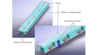 Testaufbau: Es wird überprüft, wie sich chemische Substanzen auf ein LED-System auswirken (Archiv: Vogel Business Media)