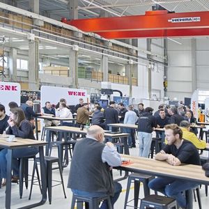 Plus de 240 visiteuses et visiteurs se sont informés lors des Journées de l’innovation Wenk sur les dernières technologies de fabrication.(Source :  Matthias Böhm)