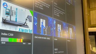 Produktionsdrehautomat Index C200 im Shopfloor-Monitoring mit Echtzeitüberwachung. (Bild: Index)
