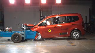 Mit vier Sternen hat der neue Renault Kangoo den Crashtest von Euro-NCAP absolviert. (Bild: Euro-NCAP)