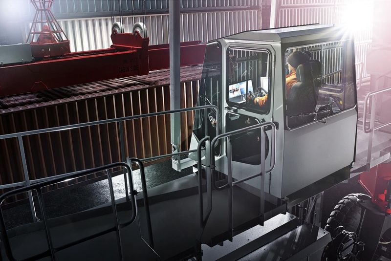 Ausgezeichnete Sicht, wo sie gebraucht wird: Der BOXHUNTER verfügt über modernste Video- und Lasertechnologie, die Konecranes für alle seine Containerkrane einsetzt, sowie über eine hoch entwickelte Benutzeroberfläche in der Kabine. (Bild: Konecranes)