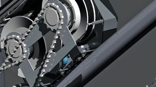 Das CVT-Getriebe ist im Bereich der Trinkflaschenhalterung befestigt, aufwendige konstruktive Änderungen am Fahrrad sind somit nicht nötig. (Rodriguez)