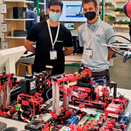 Der Google-Cloud-Demonstrator auf der Hannover Messe 2022