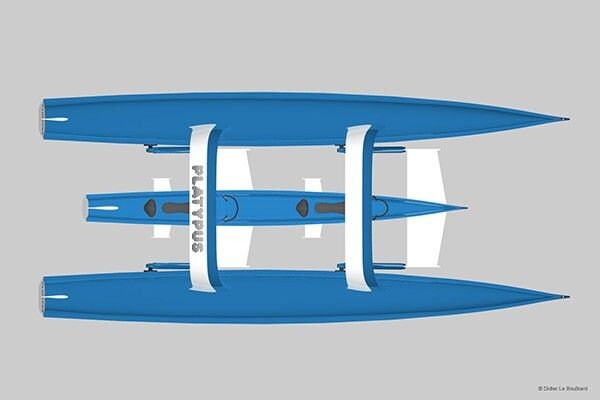 Das elektrisch betriebene Freizeit-Boot Platypus: Es verbindet die zwei Wassersportarten Bootfahren und Tauchen. (Platypus)