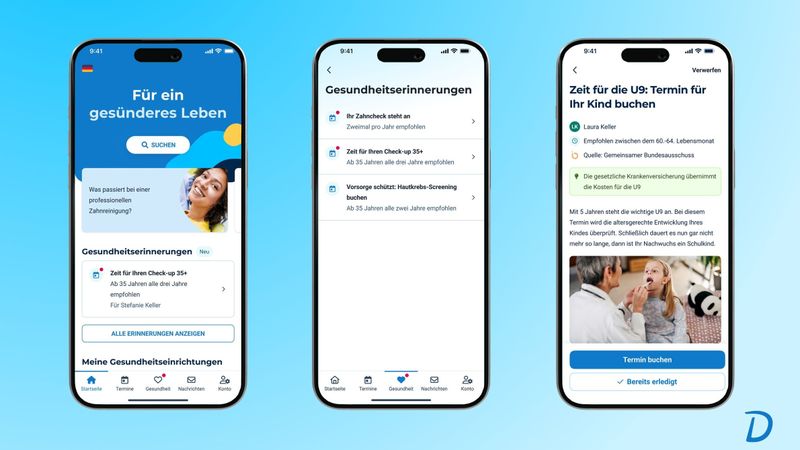 Doctolib unterstützt die Gesundheitserinnerung für Früherkennungs- und Vorsorgetermine. (Bild:  Doctolib)