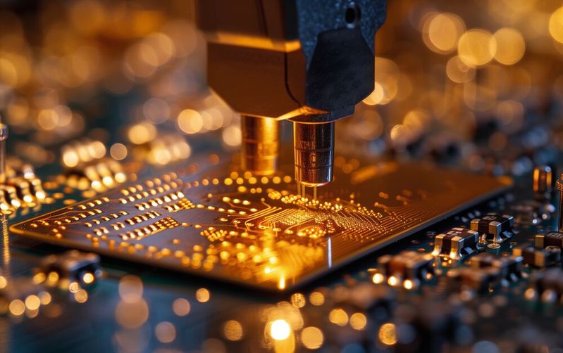 SMT: Die Entwicklung der SMT-Technik veränderte die Elek­tronikfertigung grundlegend, da keine bedrahteten Bauelemente verwendet werden. (Bild: ©  Nataliia - stock.adobe.com)