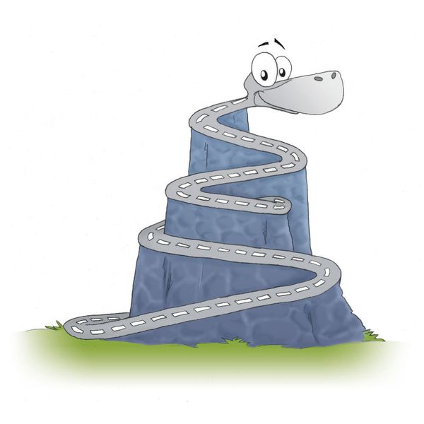 „Serpentine“: Was schlängelt sich denn da den Berg hinauf? Ist der Hang zu steil, muss eine Straße als Zickzackkurs angelegt werden, damit Fahrzeuge die Steigung noch bewältigen können. Von oben betrachtet ergibt sich das Bild einer sich den Berg hinauf windenden Schlange, die der Strecke auch zu ihrem Namen verhalf. Sowohl im Lateinischen als auch im Französischen ist „Serpent“ der Ausdruck für Schlange. Als Serpentinen wurden ursprünglich Wasserläufe bezeichnet, deren Richtung wie ein „S“ hin und her wechselte. (Bild: ACE/Bartmus)