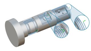 Module Works 2024.04 now supports lead-in and lead-out options for rotary machining roughing toolpaths. (Source: Module Works)