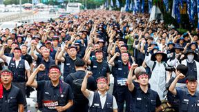 Am 21. August legte ein Streik von 39.000 Mitarbeitern die Produktion in drei koreanischen Hyundai-Werken still. (Bild: picture alliance / REUTERS | Kim Soo-hyeon)