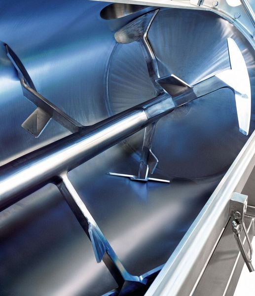 Zwei Faktoren haben entscheidenden Einfluss auf die Eignung für Produktionsverfahren mit hohen Anforderungen an die Hygiene: die Wahl geeigneter Werkstoffe und die geometrische Gestaltung der Betriebsmittel. (Bild:Gebr. Lödige Maschinenbau)