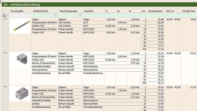 Anhand von Geometrieinformationen ermittelt die Software selbsttätig Arbeitspläne für ein Bauteil. (Bild: Simus)