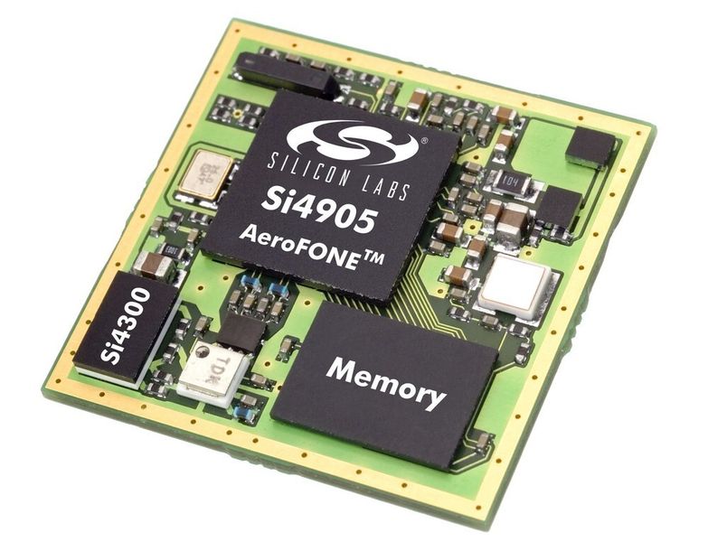 Für Einstiegsmodelle: Der Si4905 ist ein Single-Chip-Phone mit voll integrierter GSM/GPRS-Funktionalität (Archiv: Vogel Business Media)