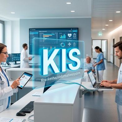 Gastautor Patrick Oestringer ist sicher: Das KIS wandelt sich vom zentralen Frontend zur zugrundeliegenden Datenstruktur, die Patienteninformationen zusammenführt. (Bild: Gemini / KI-generiert)