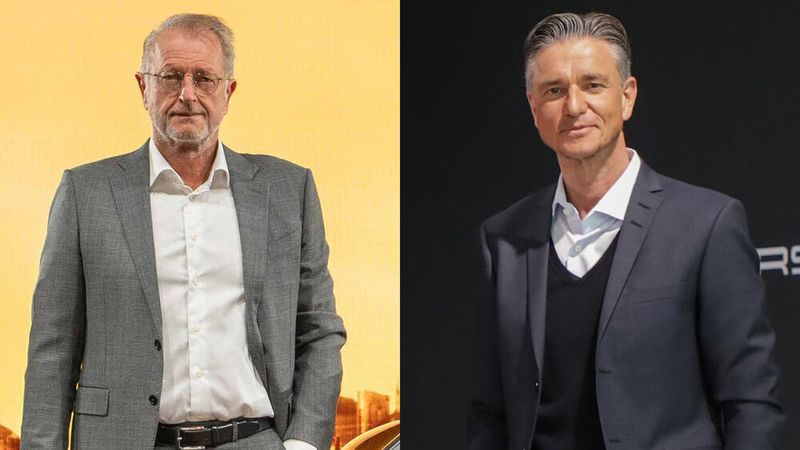 Detlev von Platen (li.) und Lutz Meschke sollen bei Porsche gehen.(Bild:  Porsche)