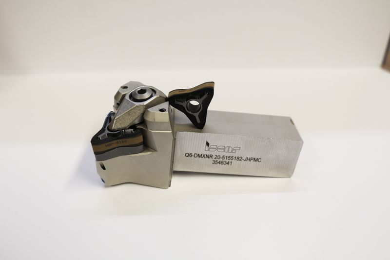 The robust clamping system of the Quickturn allows back and forth rotation without play at high feed rates. (Source: Iscar)