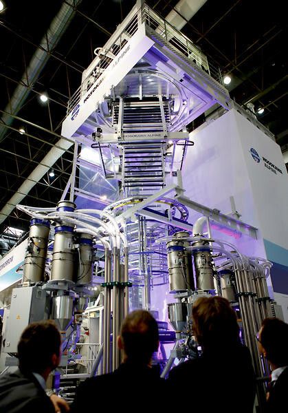 and blown film towers. (Source: Messe Dusseldorf)
